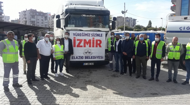 Elazığlılar, İzmir'in yaralarını sarmak için seferber oldu