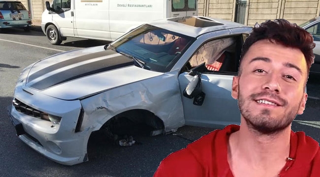 Youtuber Enes Batur, kaza yaptı!