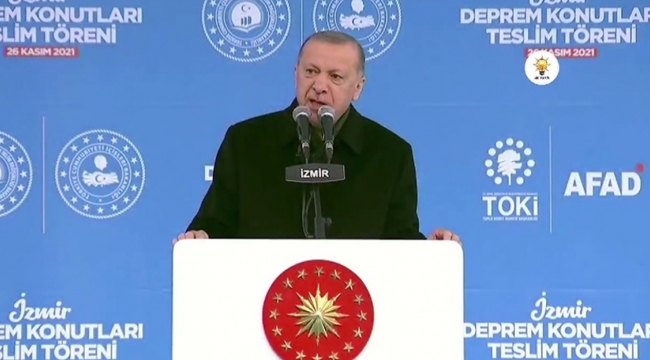 Erdoğan İzmir'den Büyükşehir'e yüklendi: Her hizmet ve eserde bizim imzamız var