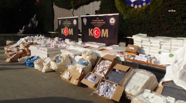 İstanbul'da 950 bin adet sahte ilaç ele geçirildi