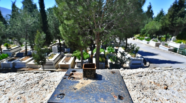 Son üç ayda mezarlıklara verilen zarar 250 bin lira!