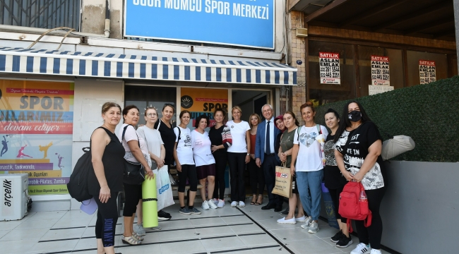 Karabağlar'da kadınlar, spor kurslarına yoğun ilgi gösteriyor