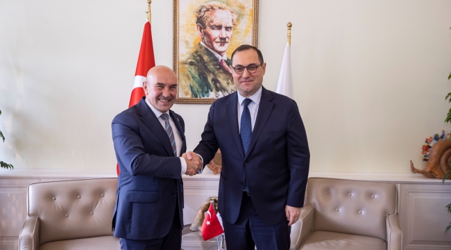Soyer Gürcistan'ın Ankara Büyükelçisi Giorgi Janjgava'yı ağırladı